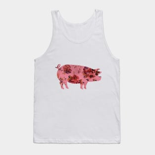 Pig and Roses Animal Farm Tank Top